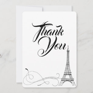 Parisian Doodles Thank You Card