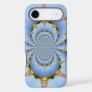 Parisian Dream   Eiffel Tower Kaleidoscope Blue Sk