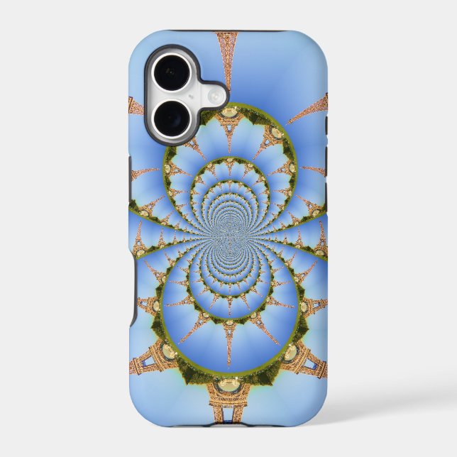 Parisian Dream | Eiffel Tower Kaleidoscope Blue Sk (Back)