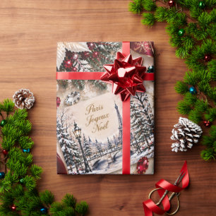 Parisian Emerald Green Christmas Wrapping Paper