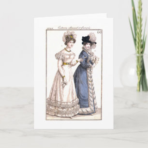 Parisian Fashion Illustration - Greeting Card