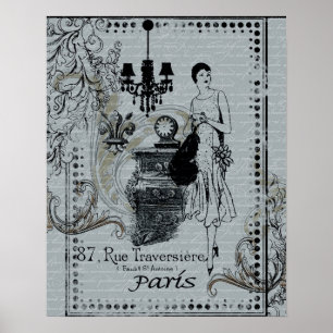 Parisian Fashion Poster
