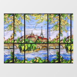 PARISIAN LANDSCAPE STAINED GLASS