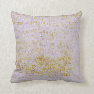 Parisian Lavender Throw Pillow