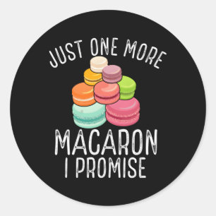 Parisian Macarron Macaroon Fans French Baked Macar Classic Round Sticker