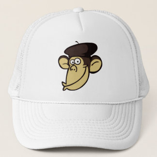 Parisian Monkey Trucker Hat