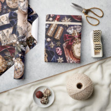 Parisian Navy Burgundy Christmas