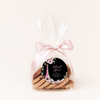 Parisian Oh La La Bridal Shower Classic Round Sticker