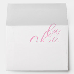 Parisian Oh La La Bridal Shower Envelope