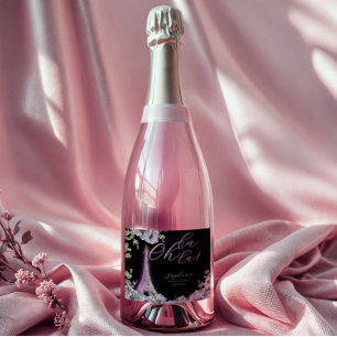 Parisian Oh La La Bridal Shower Sparkling Wine Label