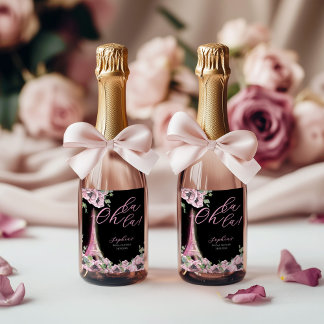 Parisian Oh La La Bridal Shower Wine Label
