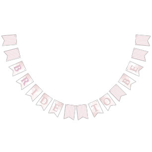Parisian Pink Stripe Bridal Shower Bunting