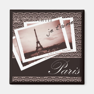 Parisian Postcards Magnet