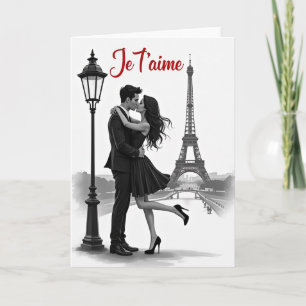 Parisian Romance Love Card