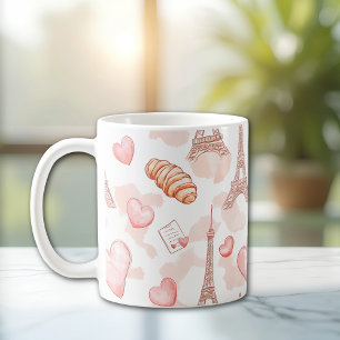 Parisian Romance Valentine Coffee Mug