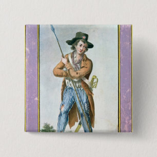 Parisian Sans-culotte 15 Cm Square Badge
