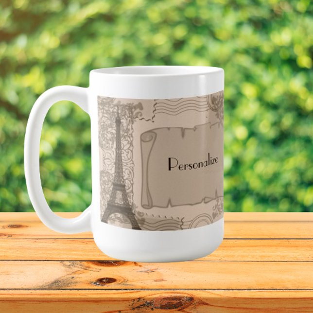 Parisian Sepia Coffee Mug (Parisian Sepia Coffee Mug)