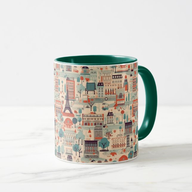 Parisian Vintage Day Mug (Front Right)