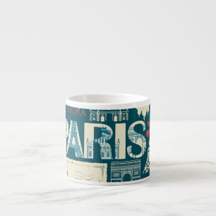 Parisian Vintage: French Republic Elegance Espresso Cup