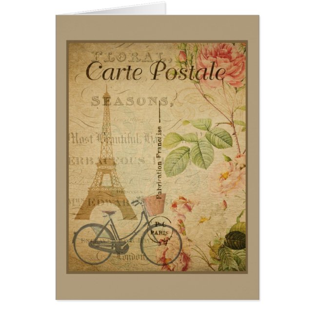 Parisian Vintage With Eiffel Tower (Front)