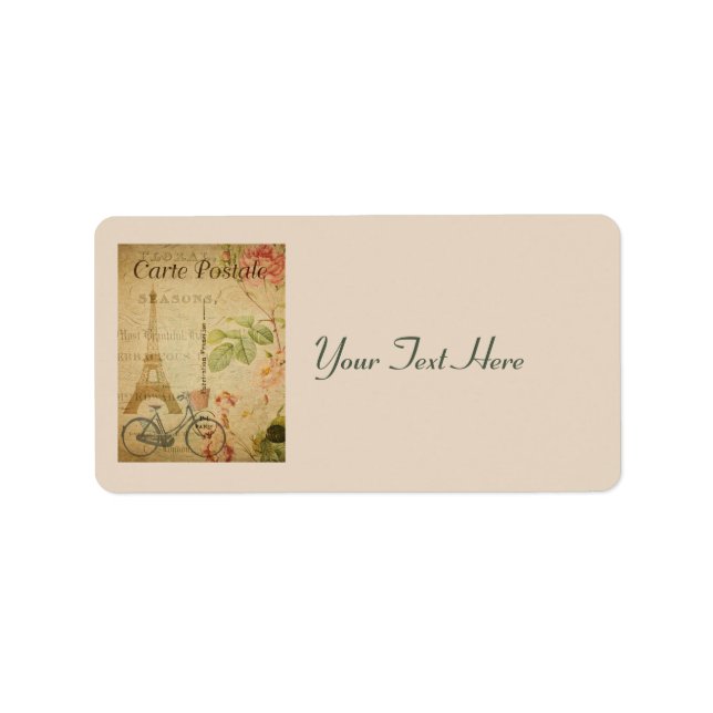 Parisian Vintage With Eiffel Tower Label (Front)