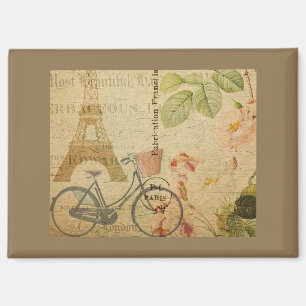 Parisian Vintage With Eiffel Tower Magnet