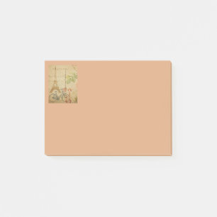 Parisian Vintage With Eiffel Tower Post-it Notes