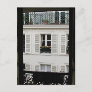 Parisian Window Postcard