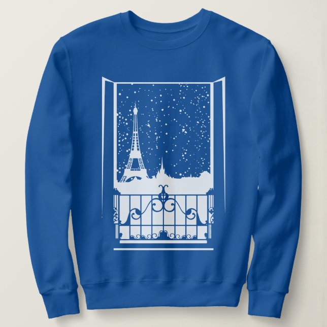 Parisian Winter View Sweatshirt (Design Front)
