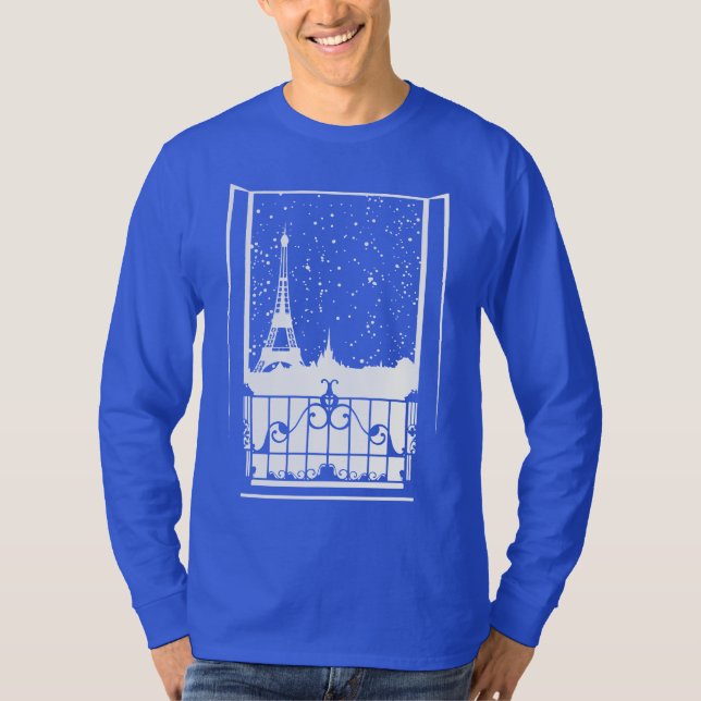 Parisian Winter View T-Shirt (Front)