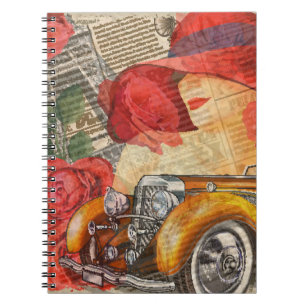 Parisian Woman: Eiffel Tower Retro. Notebook