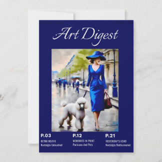 Parisians And Pets Flat Card