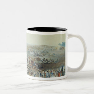 Parisians at the Champ de Mars Two-Tone Coffee Mug