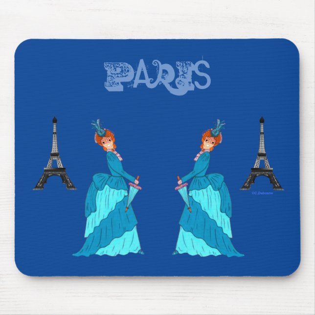 Parisienne, France Mouse Pad (Front)