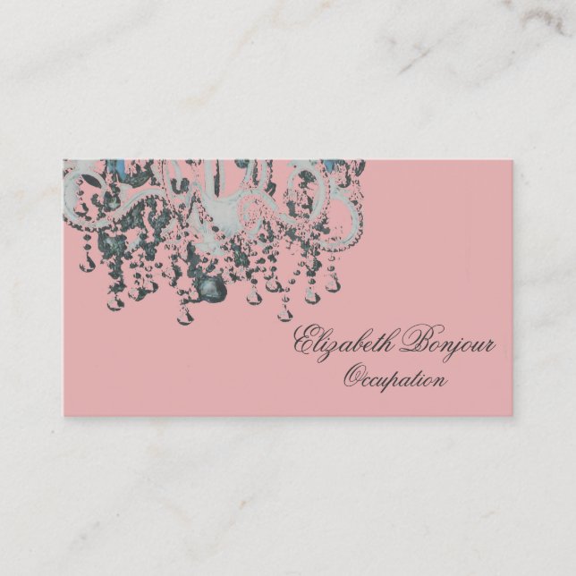 Park Avenue Chandelier ~ Business Card Chic (Front)