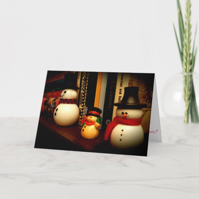 “Park Avenue Snowmen Figurines" Christmas Card (Front)