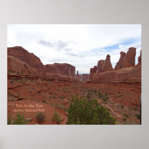 Park Avenue Trail, Arches National Park Poster