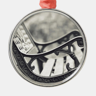 Park bench metal tree decoration