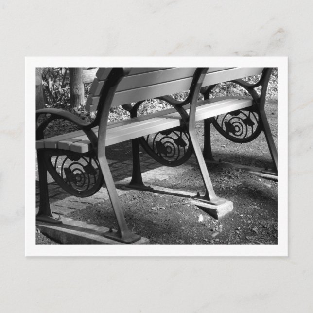 Park Bench with Ginkgo Design: Tokyo Postcard (Front)
