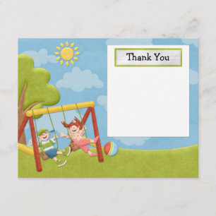 Park Birthday Party Thank You Card