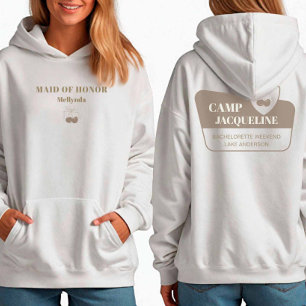 Park Camp Bach Bridesmaid Wedding Party Group Hoodie