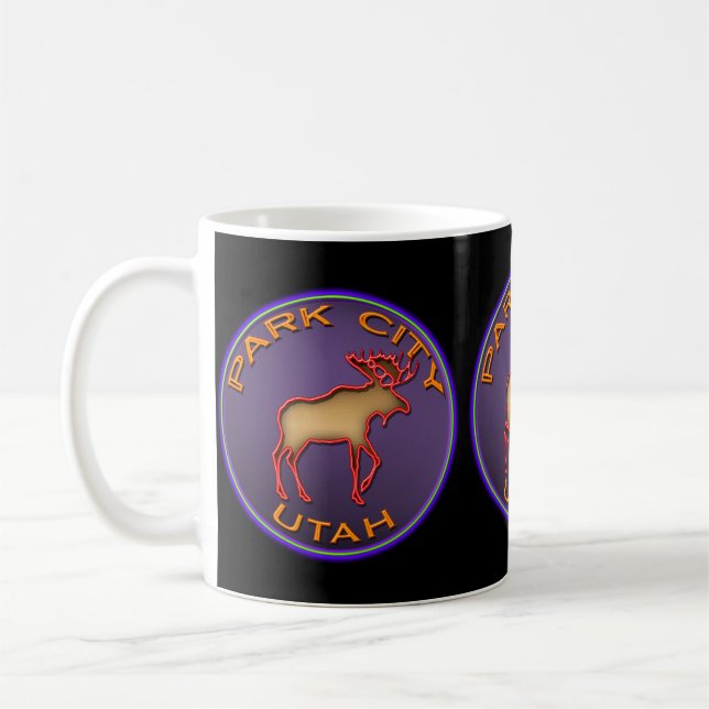 Park City Moose Medallion Mug - Customise Colours! (Left)