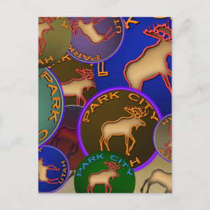 Park City Moose Medallions Postcard