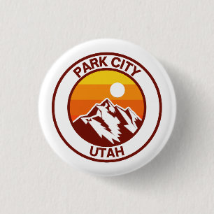 PARK CITY UTAH 3 CM ROUND BADGE