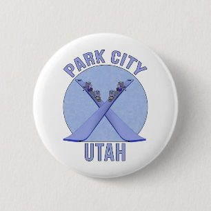 Park City, Utah 6 Cm Round Badge