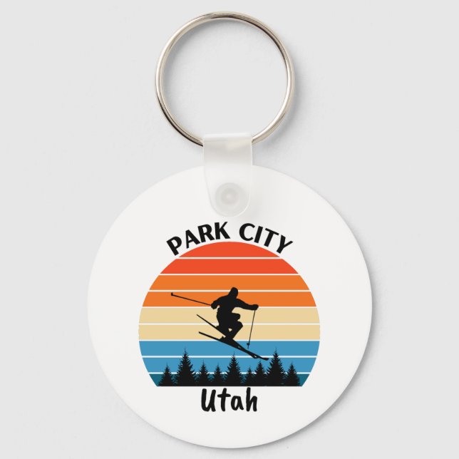 Park City Utah Key Ring (Front)