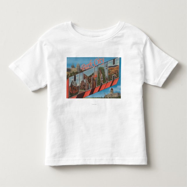 Park City, Utah - Large Letter Scenes Toddler T-Shirt (Front)