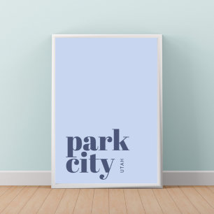 Park City Utah modern city Poster