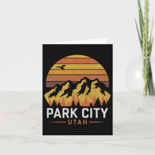 Park City Utah Mountains Ski Hiking Camping Trip S Card