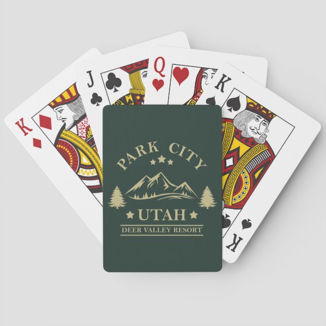 Park city Utah Playing Cards (Back)